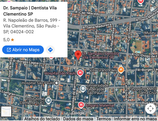 Como chegar ao consultório do Dr. Sampaio na Vila Clementino Como chegar ao consultório do Dr. Sampaio na Vila Clementino